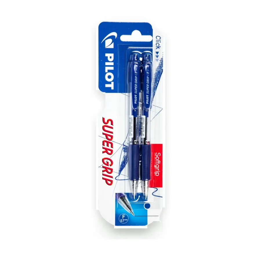 Super Grip kuličkové pero modré 2 ks