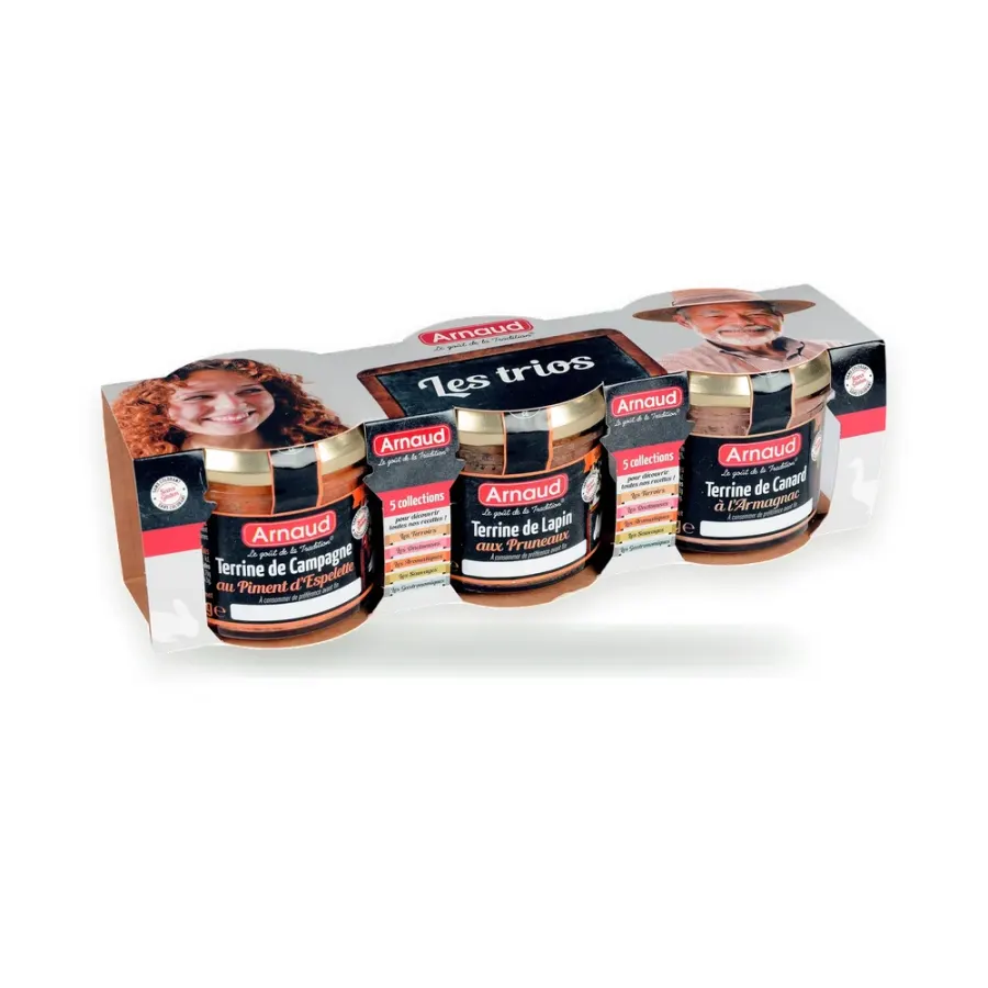 Paštiky Farmářské trio 3 x 90 g