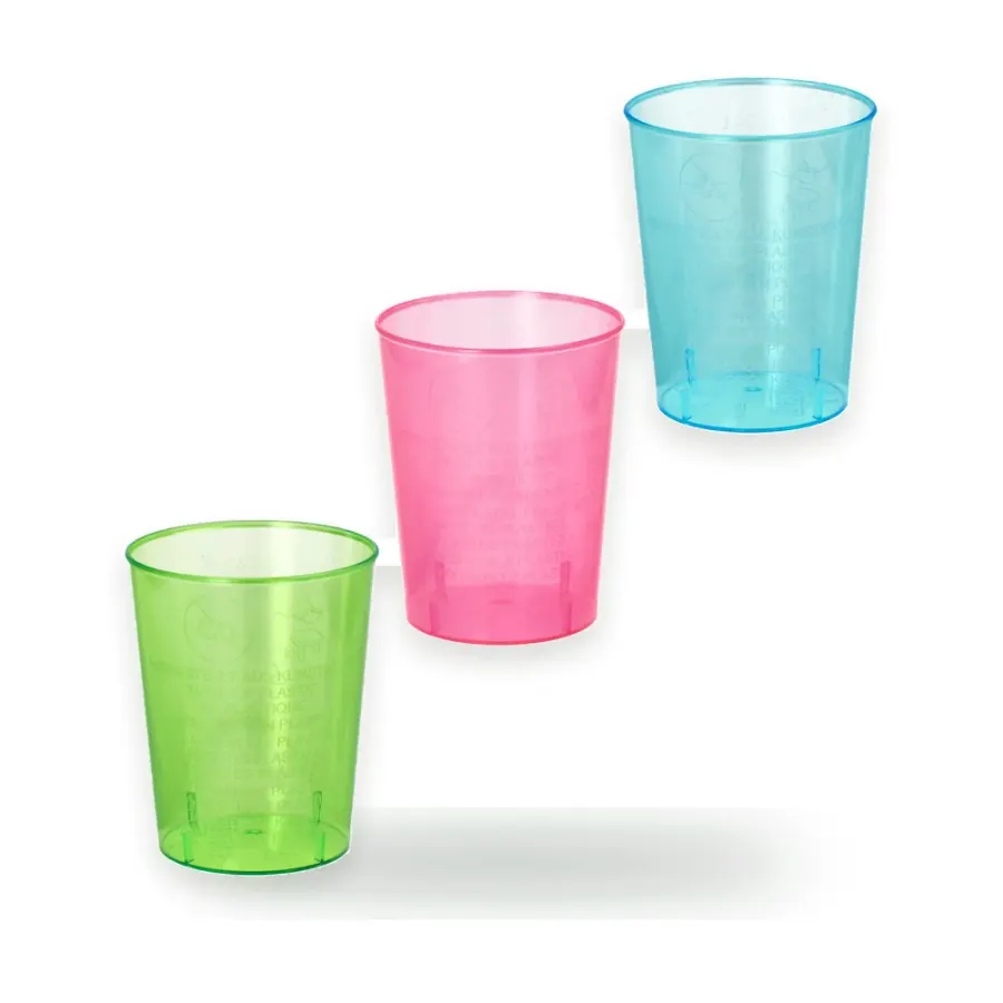 Kelímek s ryskou 40 ml barevný 40 ks