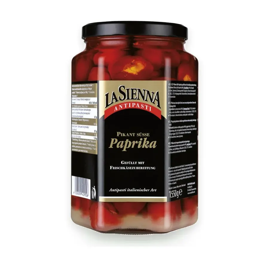 Papriky plněné sýrem 1,55 kg