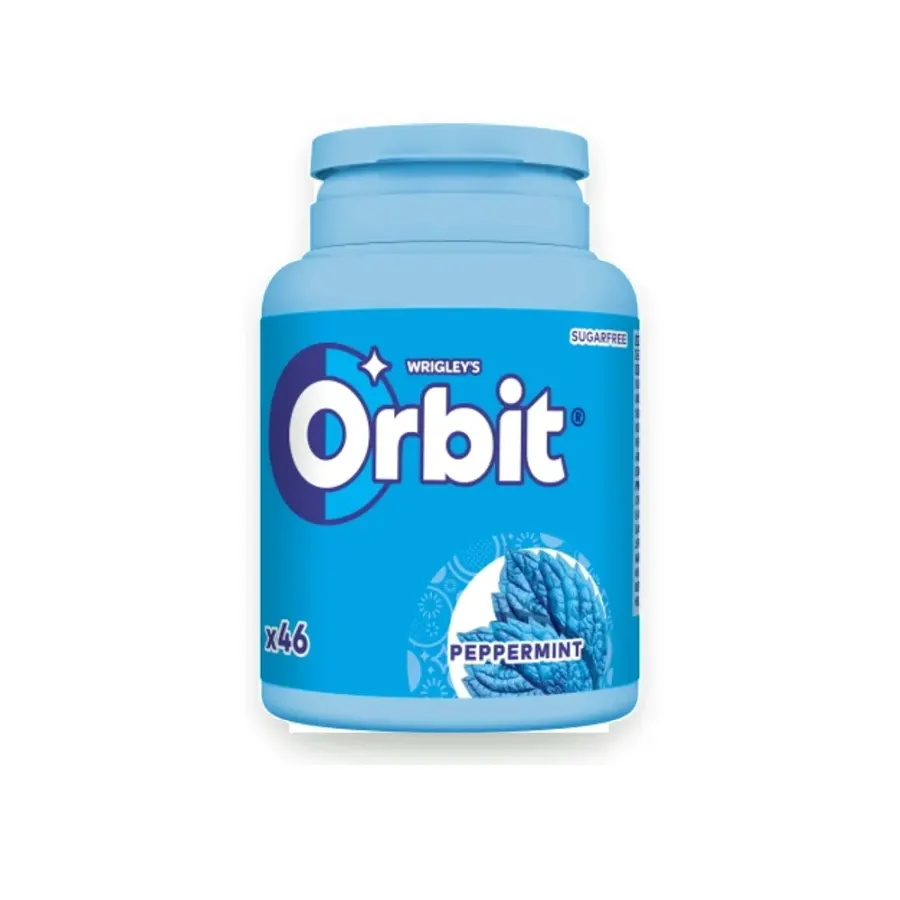 Peppermint žvýkačky 64 g dóza