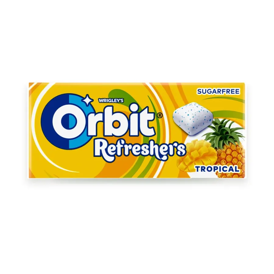 Refresh Tropical žvýkačky 12 x 17,9 g