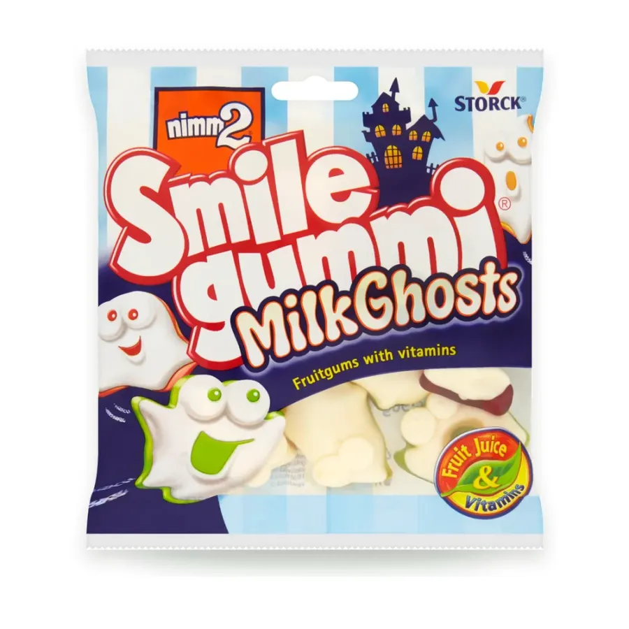 Smile Gummi Milk Ghosts želatinové bonbóny 90 g