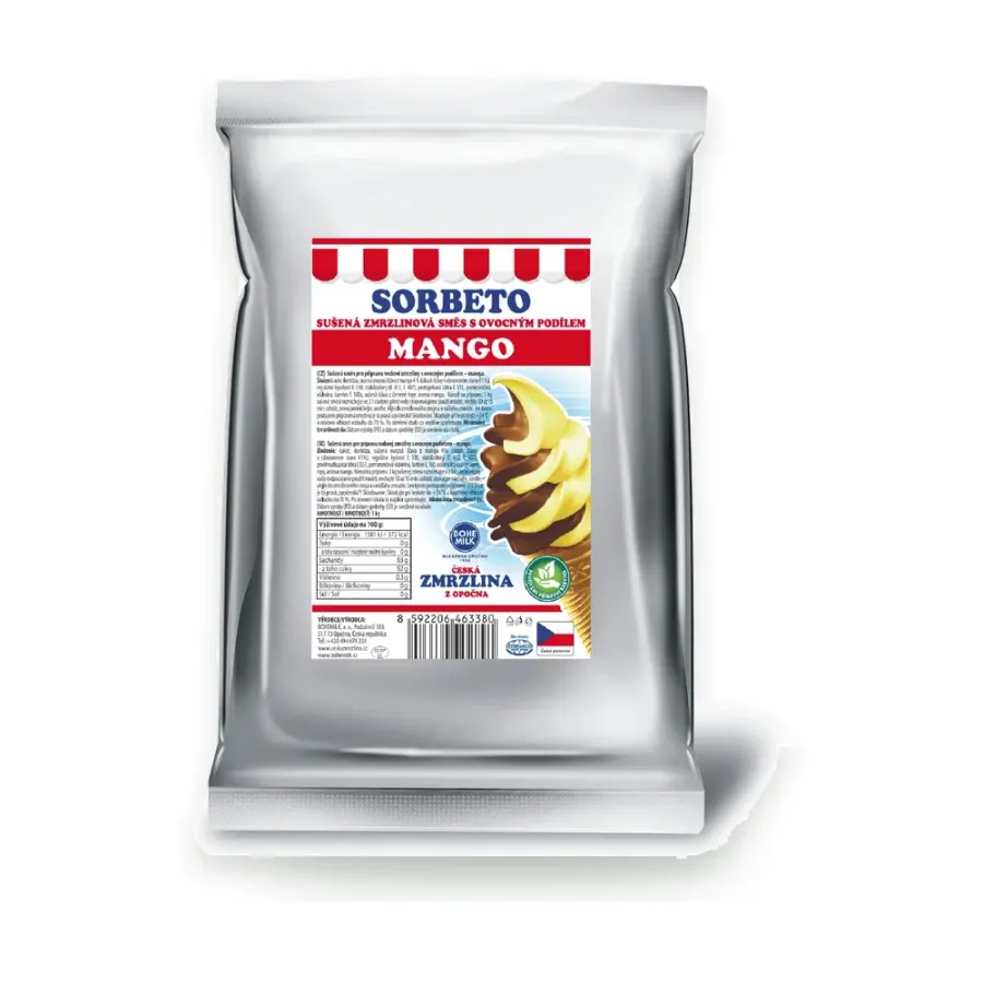 Sorbeto s příchutí manga 1 kg