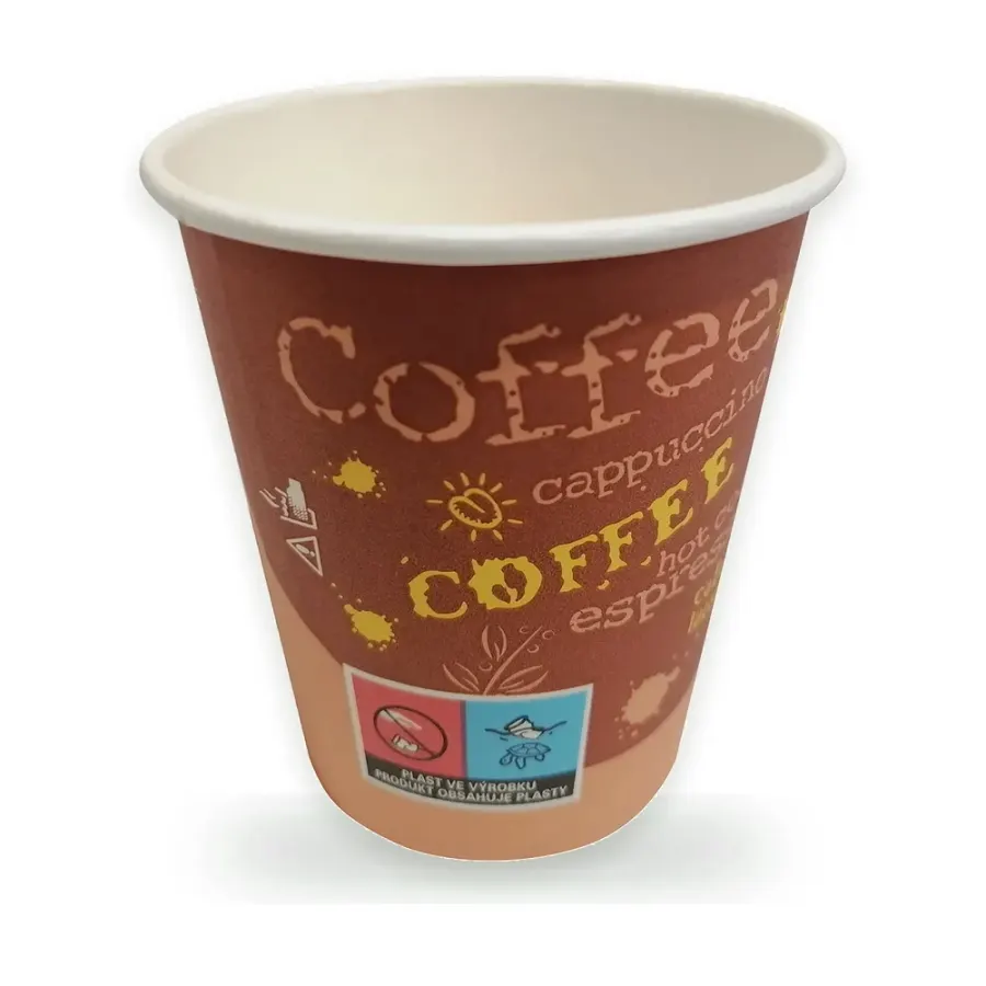 Kelímek na kávu coffee to go 200 ml papírový s fólií 50 ks