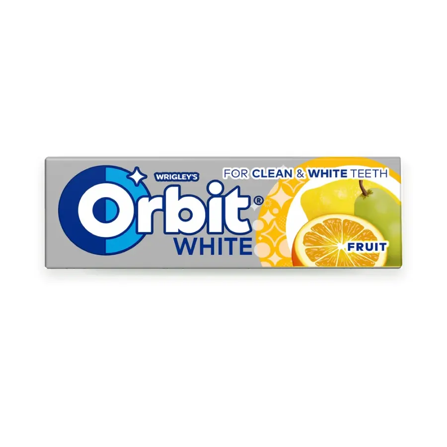 White Fruit žvýkačky 14 g