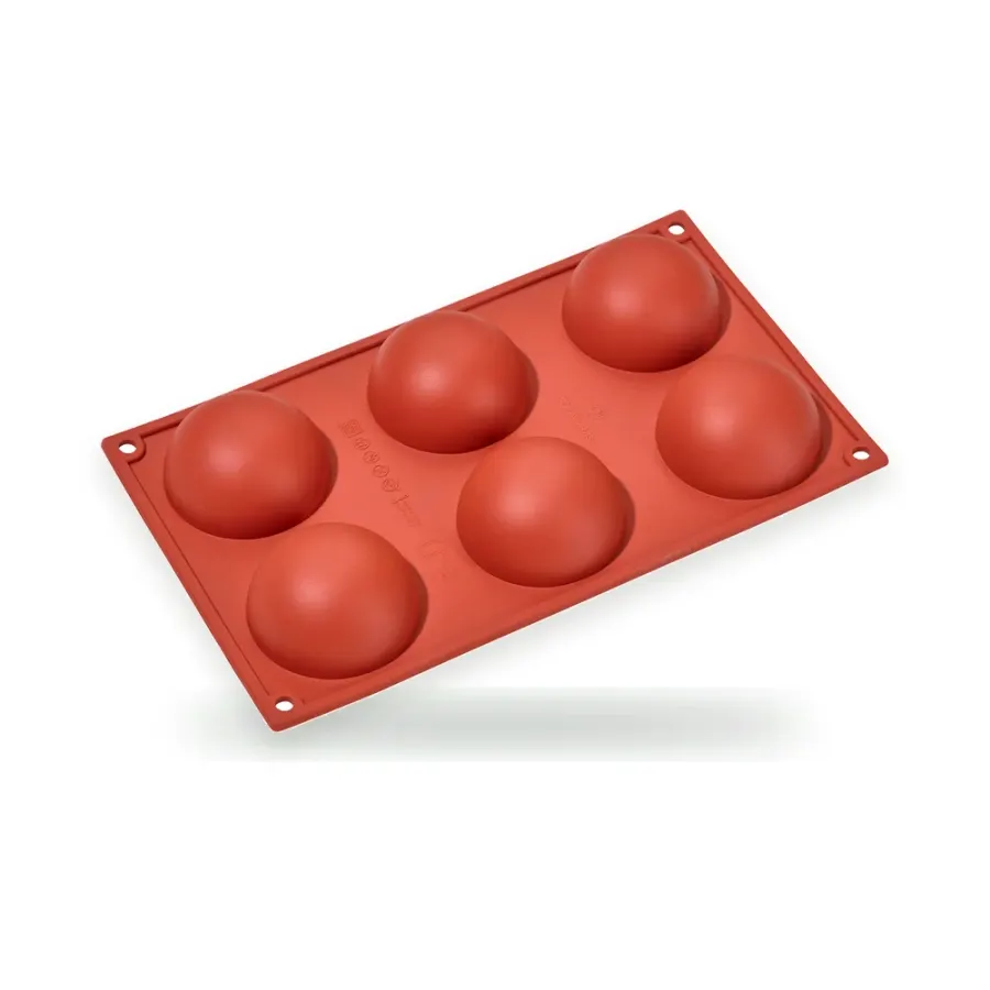 Forma silikonová na 6 polokoulí 30 x 17,5 cm