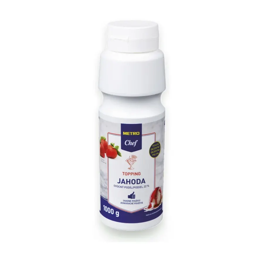Topping příchuť jahoda 1 kg