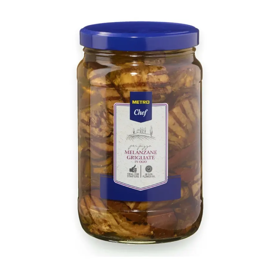 Lilek grilovaný v slunečnicovém oleji 1540 g
