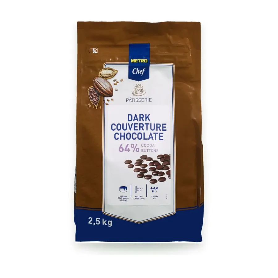 Čokoládové čočky hořká čokoláda 64 % 2,5 kg