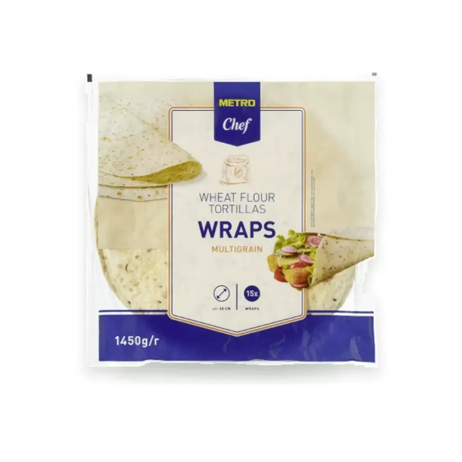 Tortilla multigrain 30 cm 15 ks 1370 g