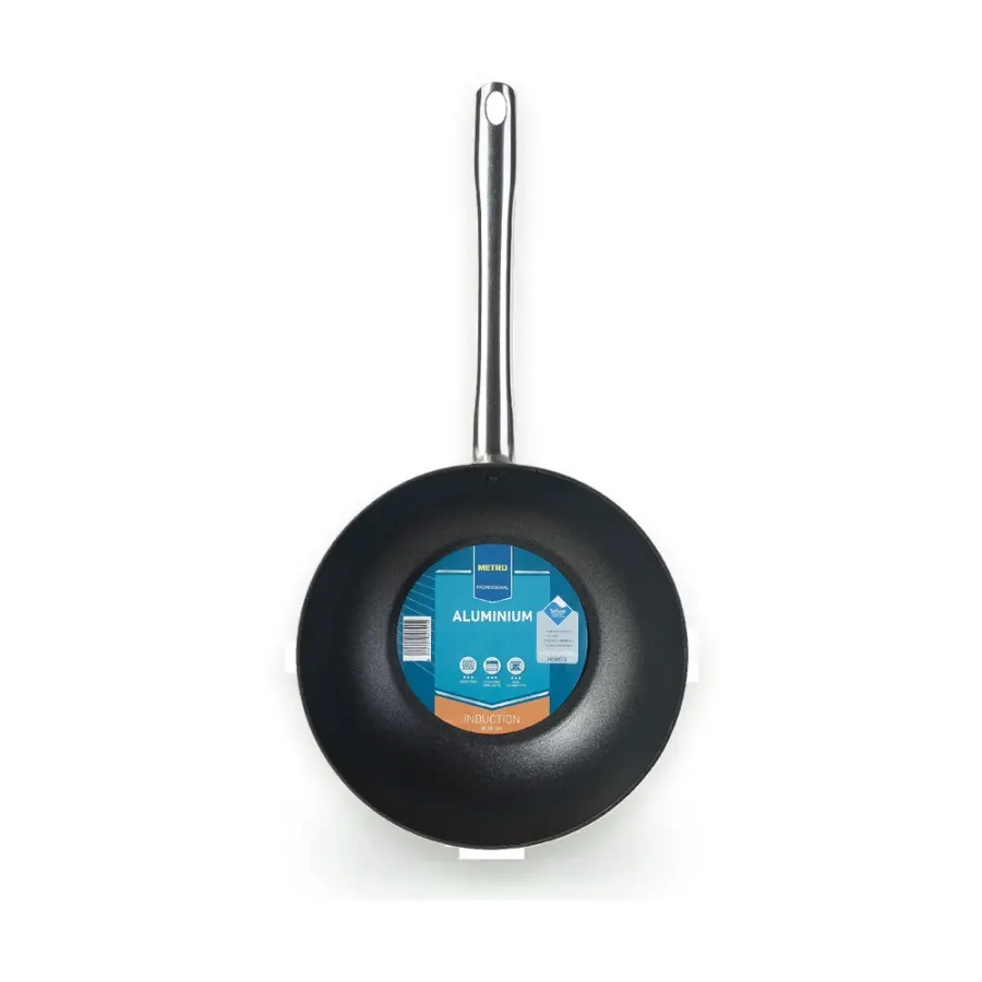 Hliníkový wok na indukci s nepřilnavým povrchem Ø 28 cm