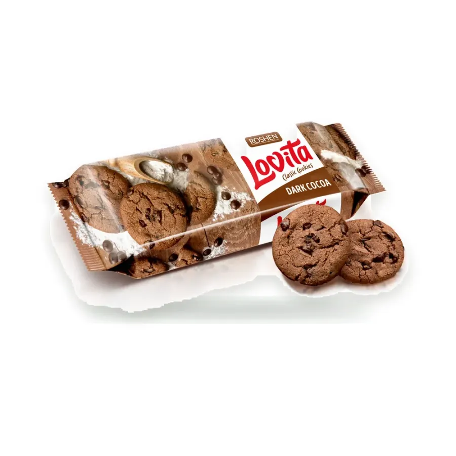 Lovita sušenka Dark Cocoa 150 g