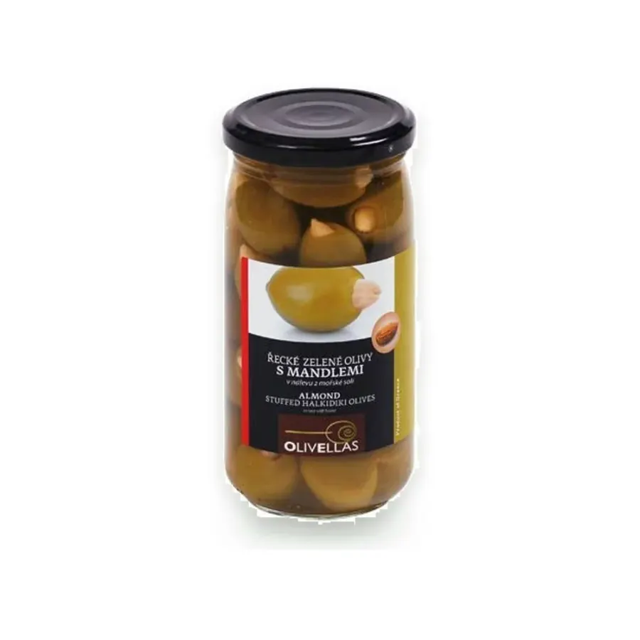 Olivy zelené s mandlí 380 g