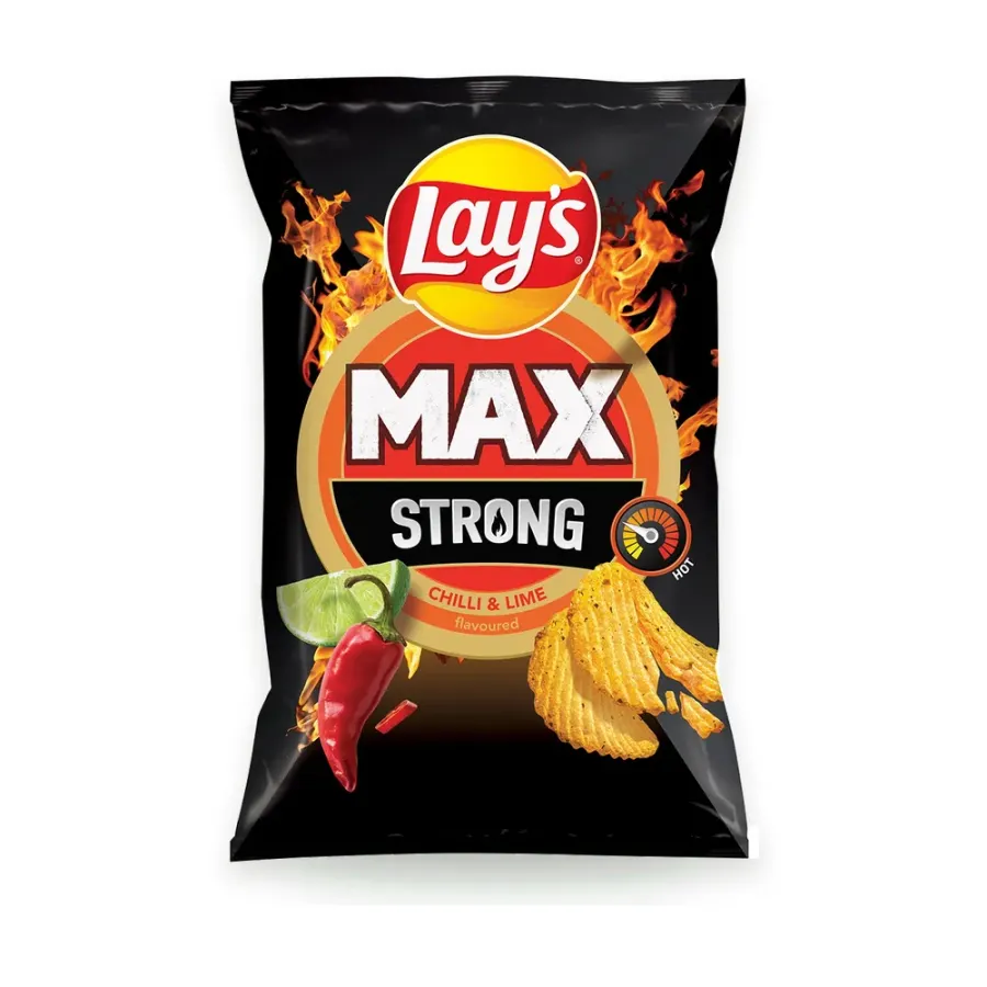 Strong Chilli & Lime brambůrky 24 x 120 g