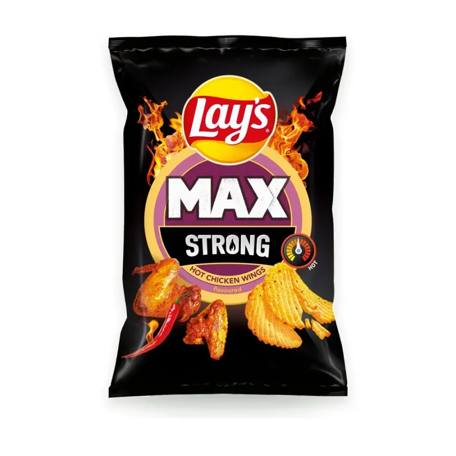 Strong Hot Wings chipsy 120 g