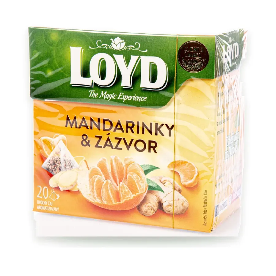Čaj pyramida mandarinka a zázvor 20 x 2 g