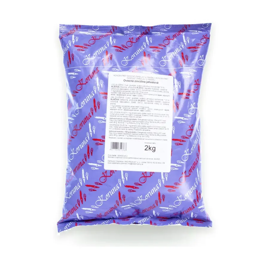 Zmrzlinová směs příchuť jahoda 2 kg