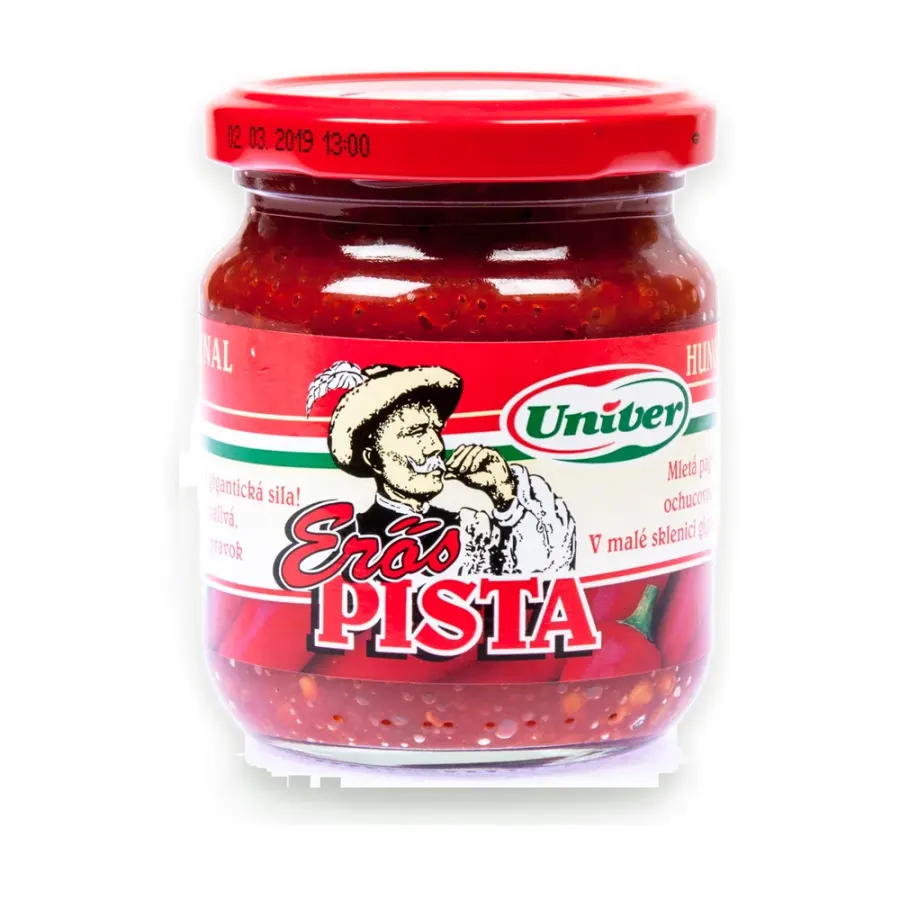 Erős Pista mletá paprika pikantní 200 g ve skle