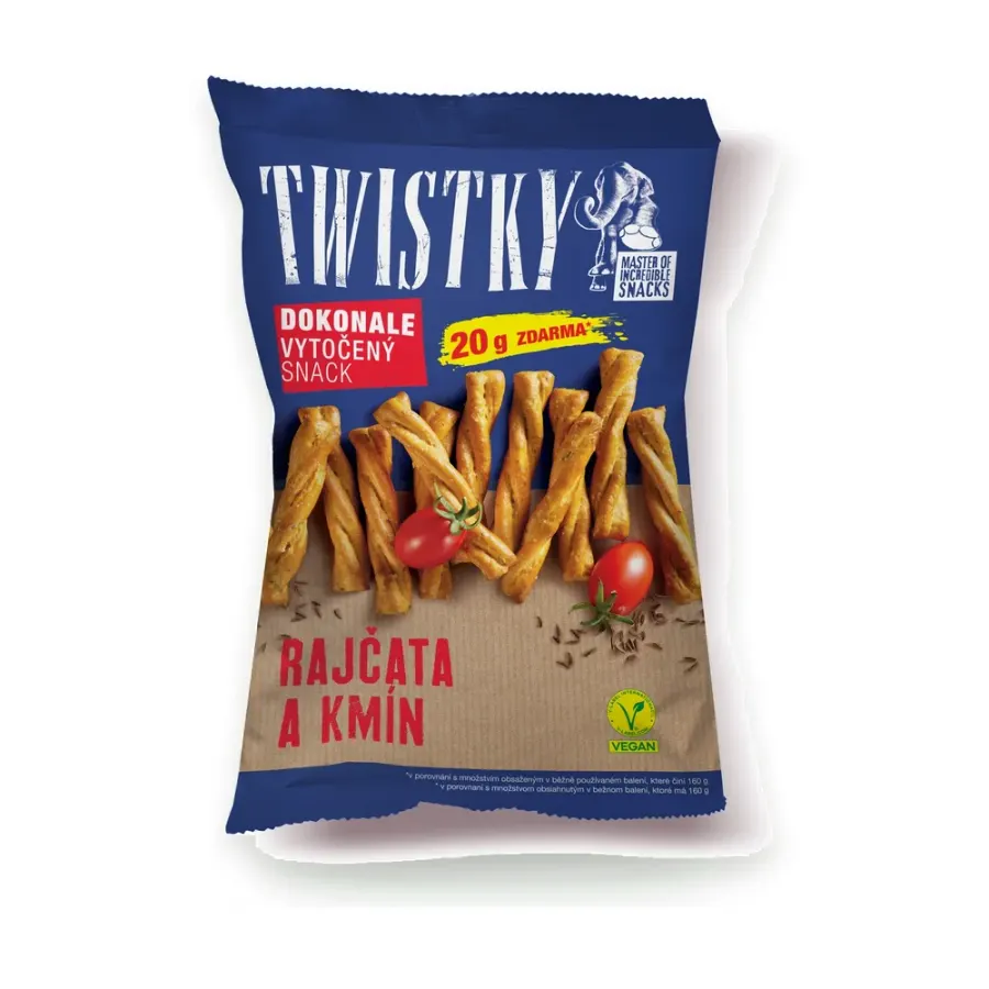 Twistky Rajčata kmín 180 g