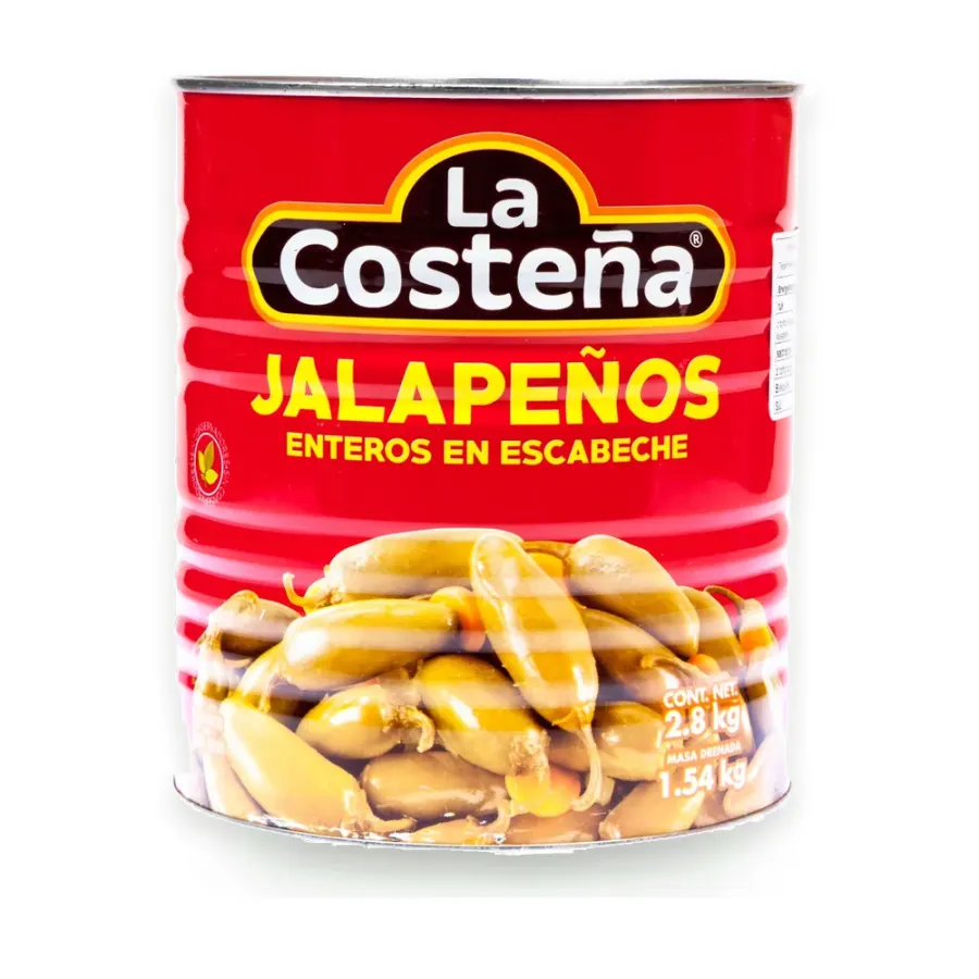 Jalapeňos celé 2,8 kg