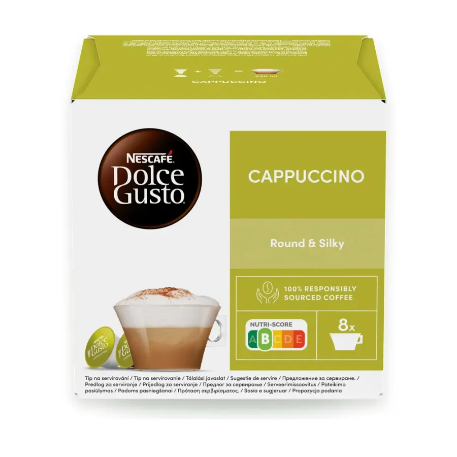 Cappuccino kávové kapsle 8 + 8 ks