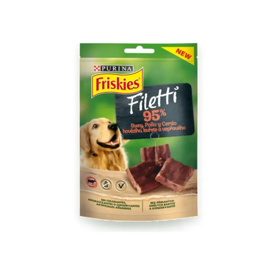 Filetti pamlsky pro psy hovězí, kuře, vepřové 70 g