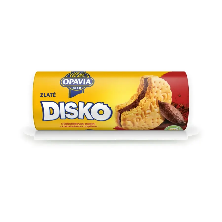 Zlaté Disko sušenky s čokoládovou náplní 169 g