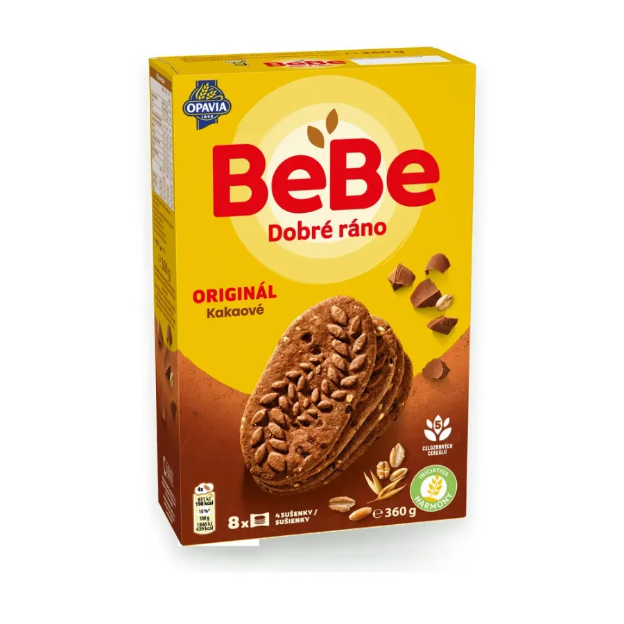 BeBe Dobré ráno sušenky kakaové 360 g