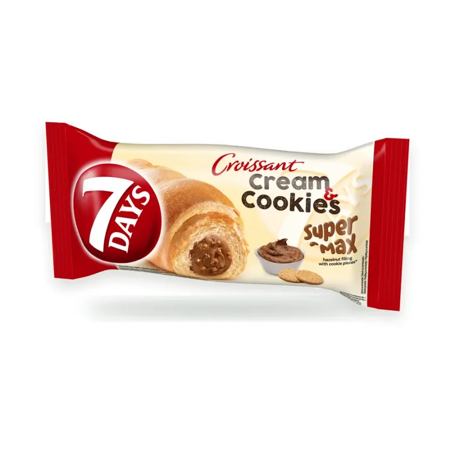 Croissant s oříškovo-sušenkovou náplní 20 x 98 g
