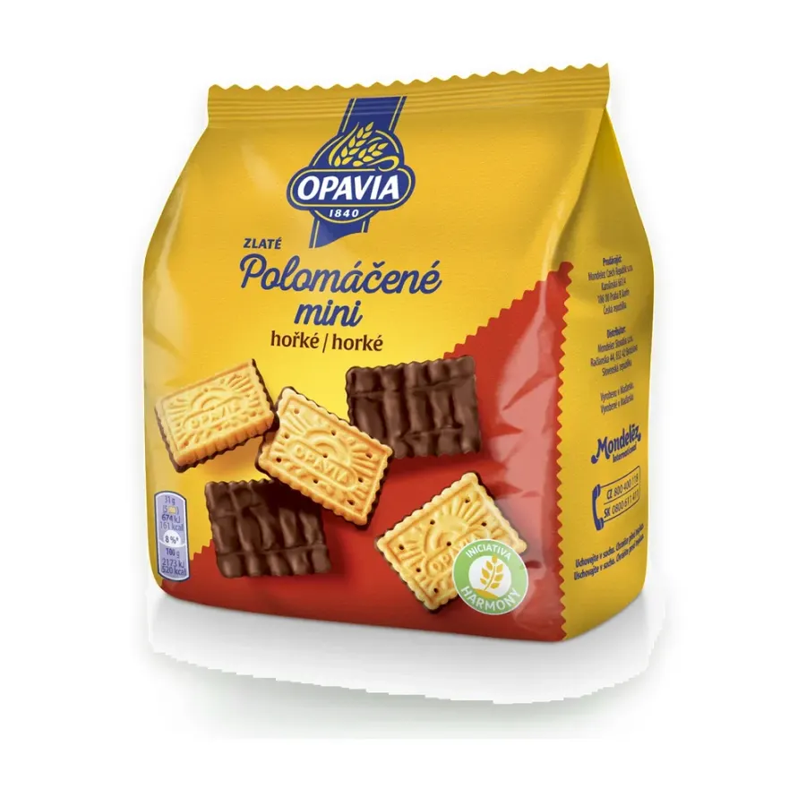 Zlaté polomáčené sušenky mini hořké 145 g