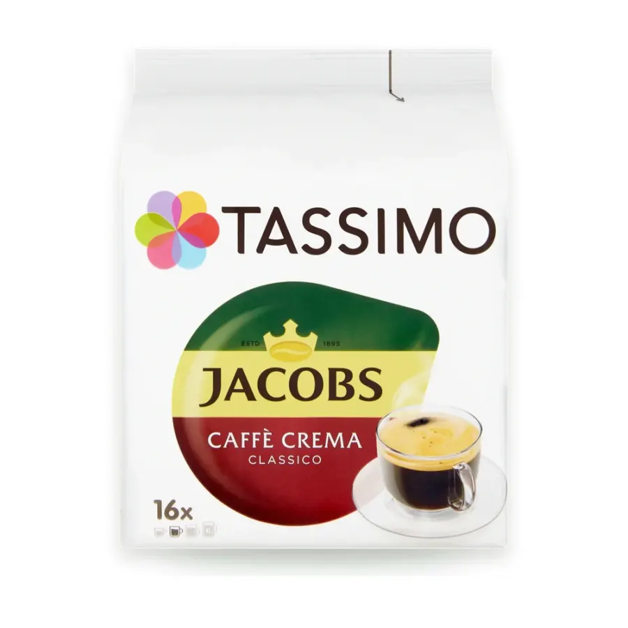 Jacobs Krönung Café Crema kávové kapsle 16 x 7 g