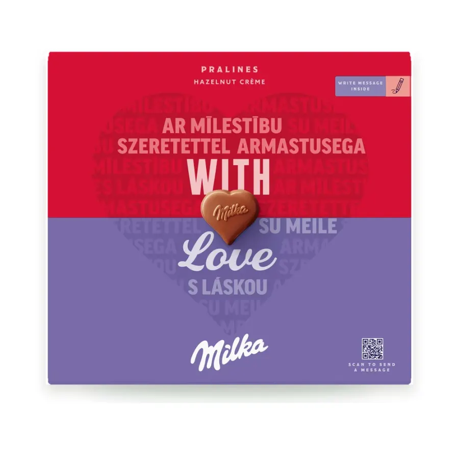 I love Milka Hazelnut pralinky 110 g