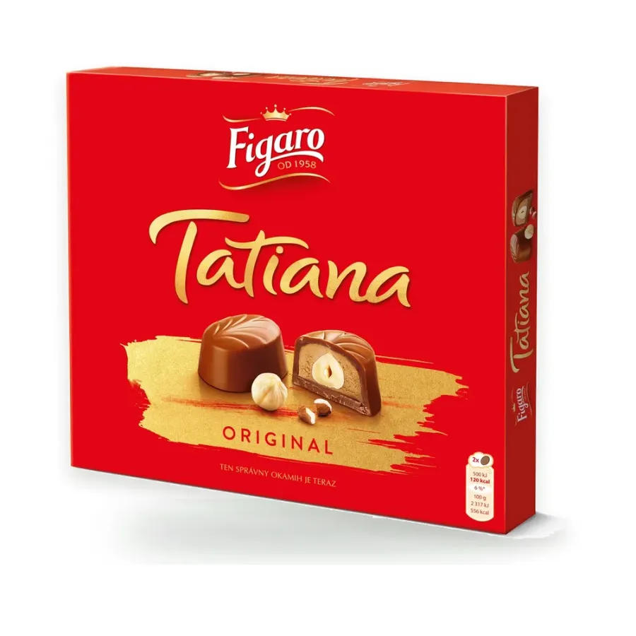 Tatiana bonboniéra z mléčné čokolády 172 g