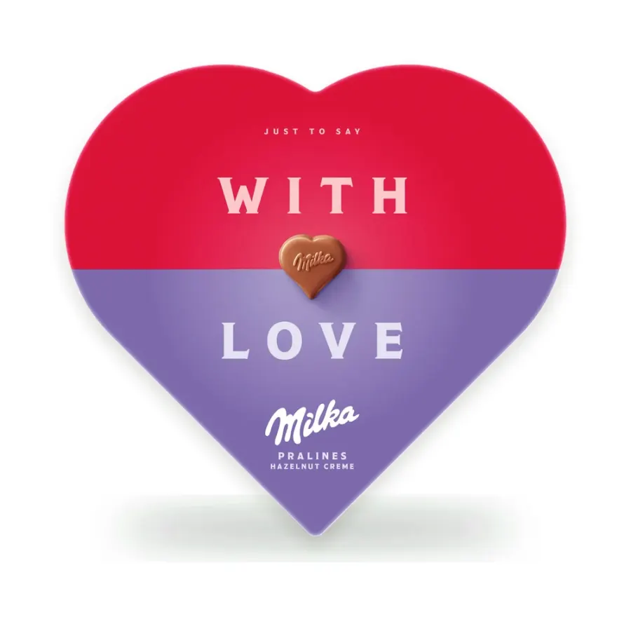 I love Milka bonboniéra oříšek nugát 165 g