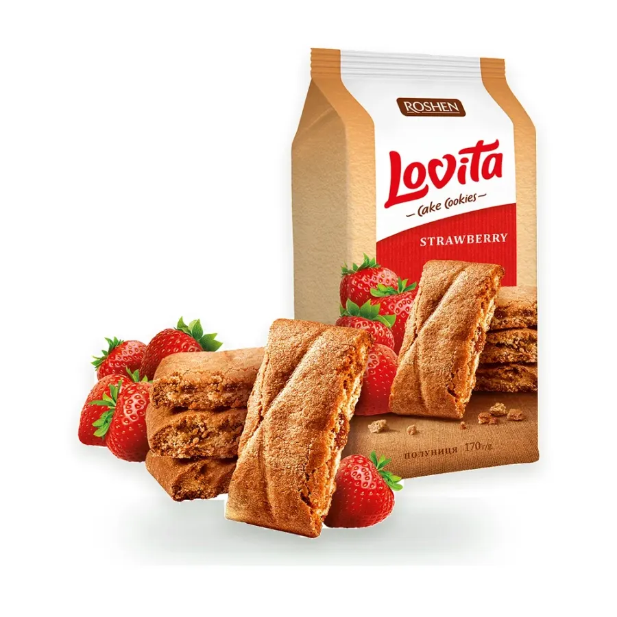 Lovita Cake jahoda 168 g