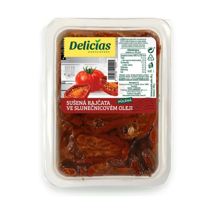 Rajčata sušená půlená 1000 g