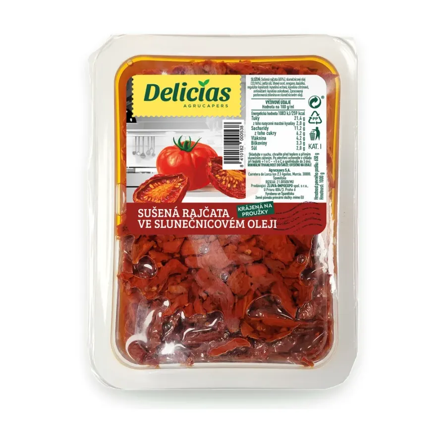 Rajčata sušená krájená 1000 g