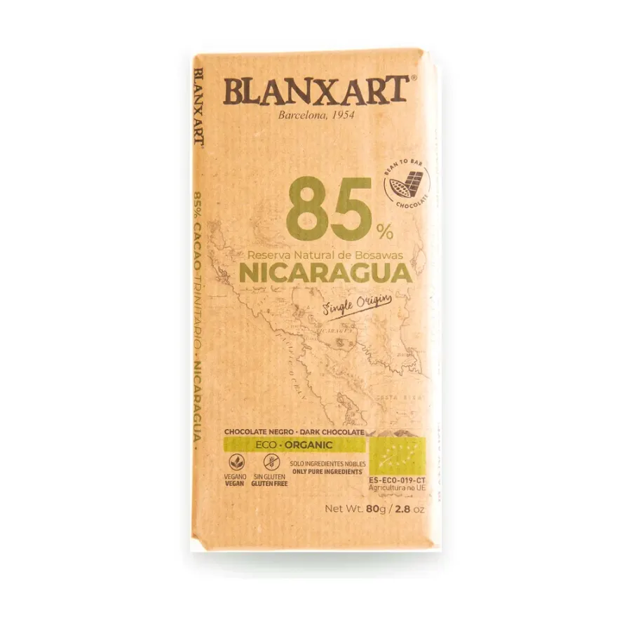 Premium Organic Nicaragua BIO čokoláda 85 % 80 g
