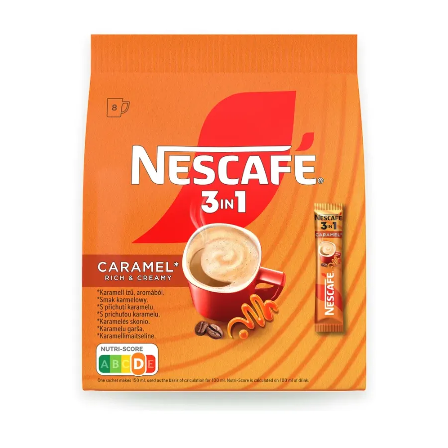 Caramel 3in1 instantní káva 8 x 16 g