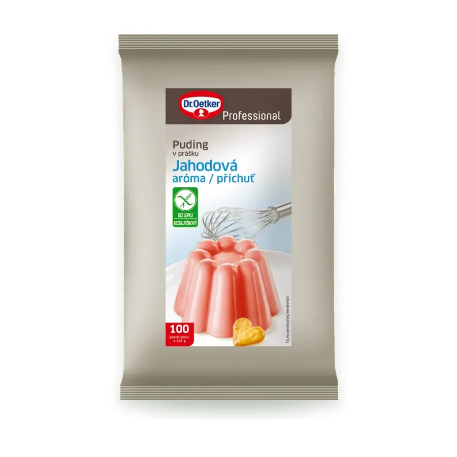 Puding s příchutí jahody 1 kg