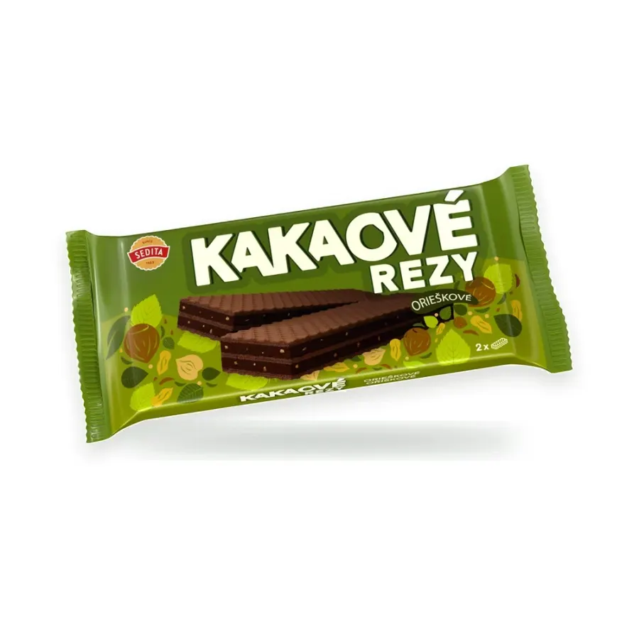 Kakaové řezy s oříšky 50 g