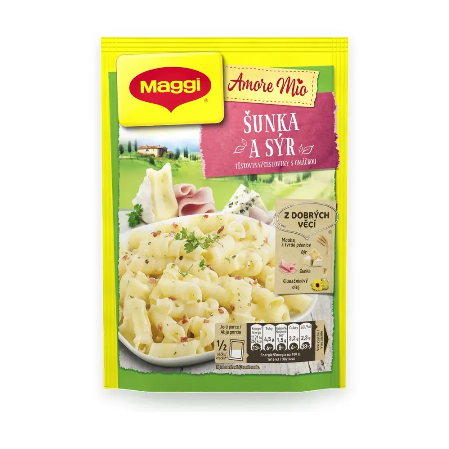 Amore Mio těstoviny se šunkou a sýrem 140 g
