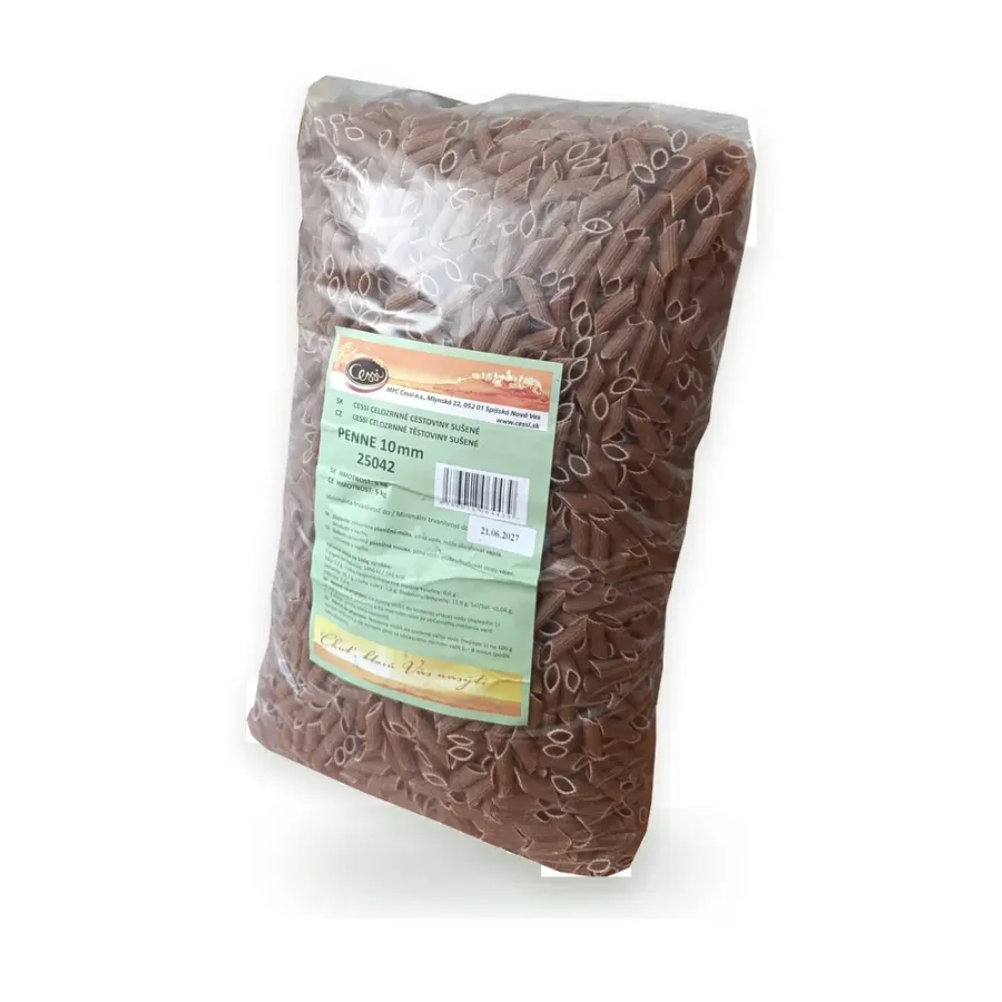 Penne celozrnné 5 kg