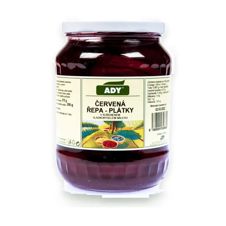 Řepa červená plátky 720 ml