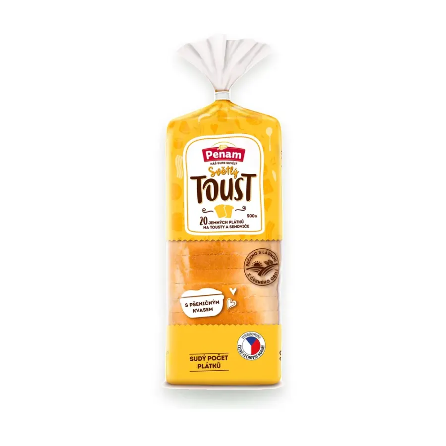 Chléb toustový světlý 500 g