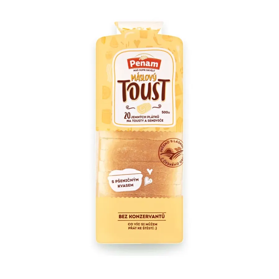 Chléb toustový máslový 500 g