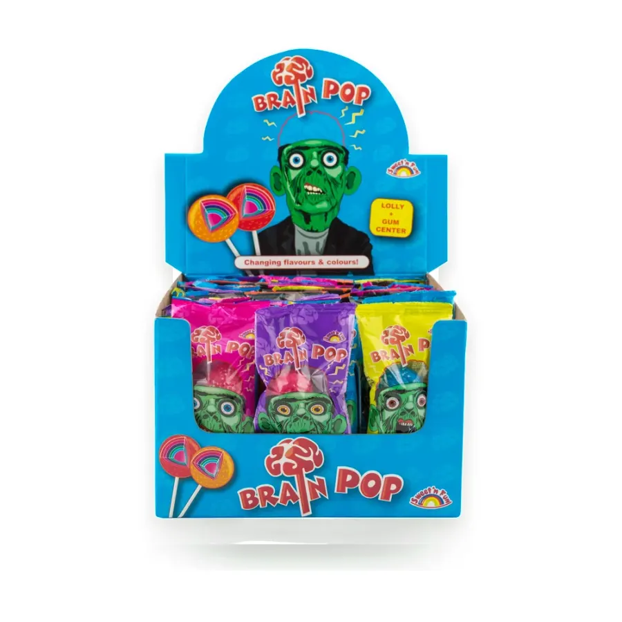 Brain pop lízátka se žvýkačkou 16 g