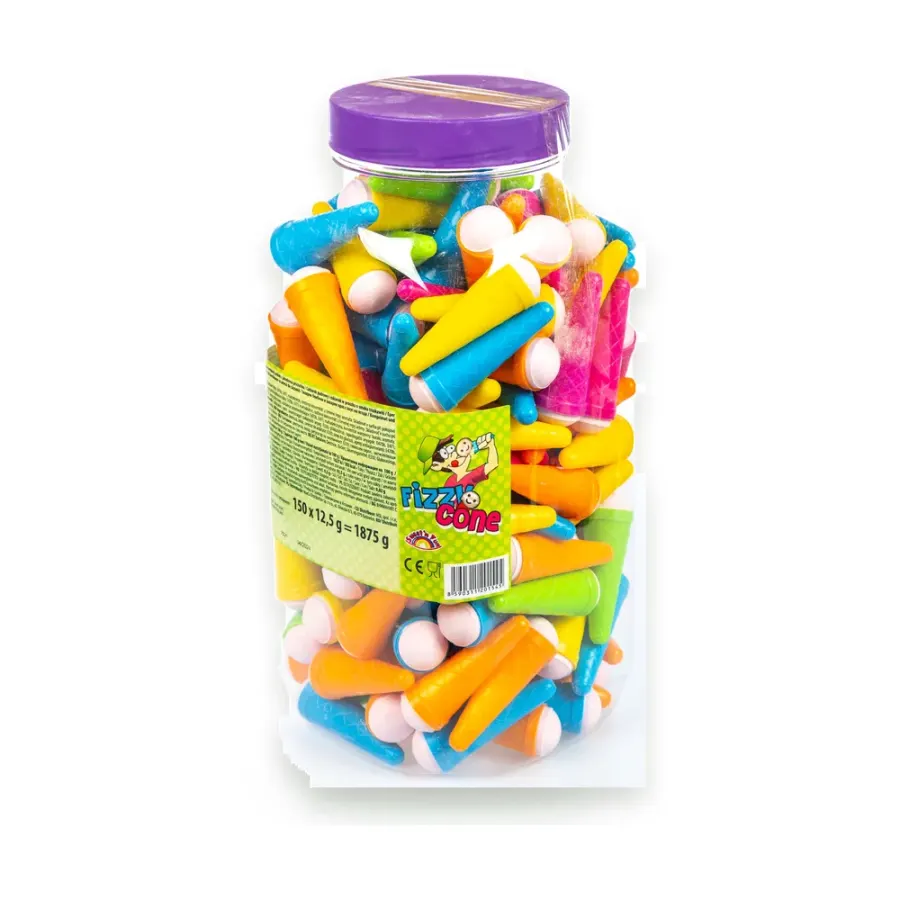 Fizzy Cones lízátko s práškem zmrzlina 12,5 g