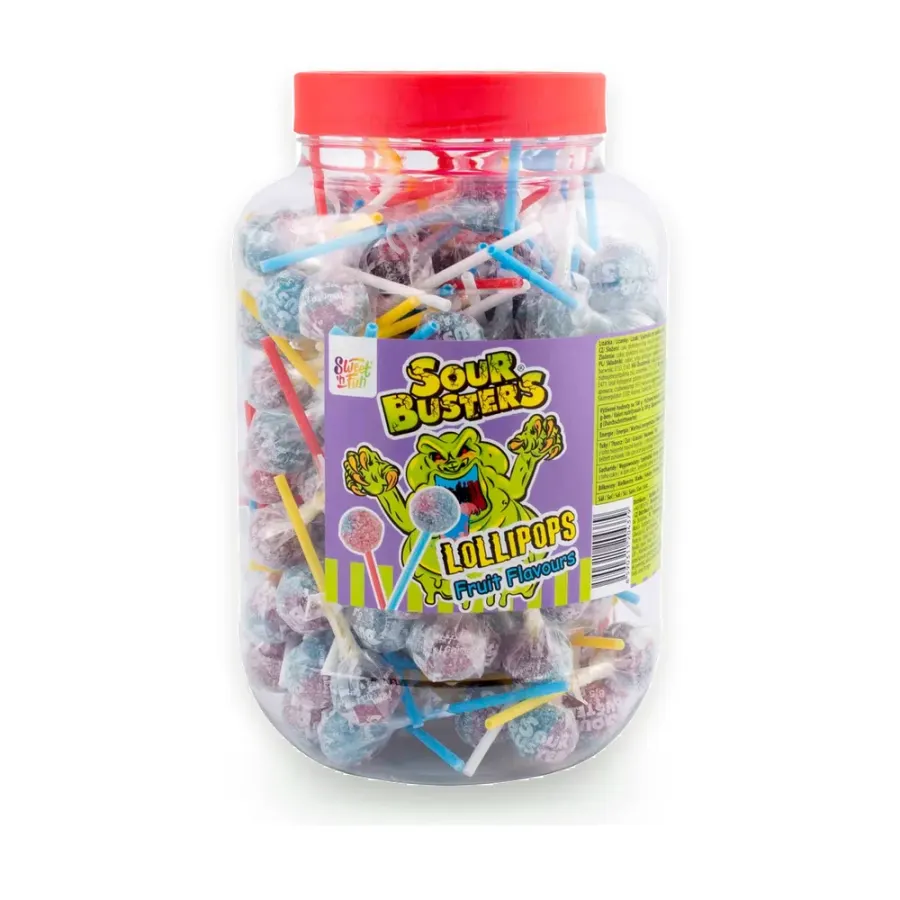 Sour Buster lízátka kyselá 150 x 8,5 g